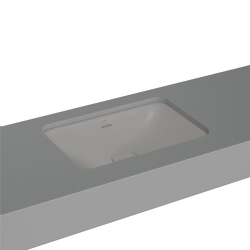 Vitra Metropole 60x40 Cm Dikdörtgen Mat Taş Gri Tezgahaltı Lavabo 7535B076-1082