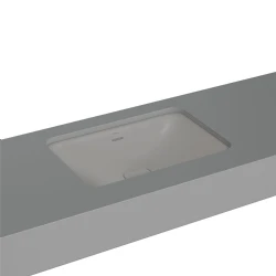 Vitra Metropole 60x40 Cm Dikdörtgen Mat Taş Gri Tezgahaltı Lavabo 7535B076-1082 Hemen Al
