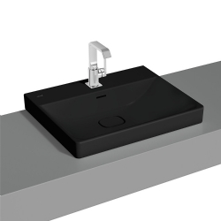 Vitra Metropole 60x47 Cm Mat Siyah Çanak Lavabo 7526B083-0973