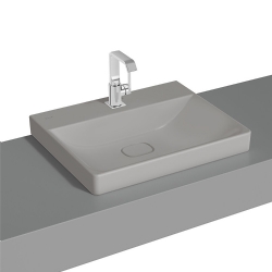 Vitra Metropole 60x47 Cm Mat Taş Gri Çanak Lavabo 7526B076-0937