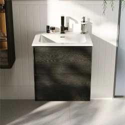 Vitra Metropole 60x53 Cm Mat Beyaz Etajerli Lavabo 7537B001-0001 Hemen Al
