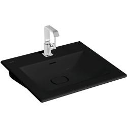 Vitra Metropole 60x53 Cm Mat Siyah Etajerli Lavabo 7537B083-0001