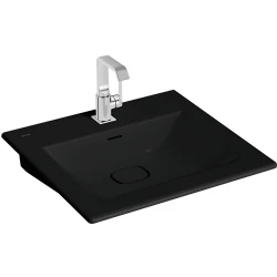 Vitra Metropole 60x53 Cm Mat Siyah Etajerli Lavabo 7537B083-0001 Hemen Al