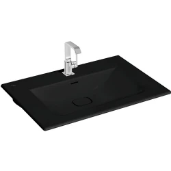 Vitra Metropole 80x53 Cm Mat Siyah Etajerli Lavabo 7538B083-0001 Hemen Al