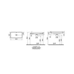 Vitra Metropole 80x40 Cm Dikdörtgen Mat Bej Çanak Lavabo 7536B020-0673 Hemen Al