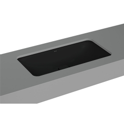 Vitra Metropole 80x40 Cm Dikdörtgen Mat Siyah Tezgahaltı Lavabo 7536B083-1083