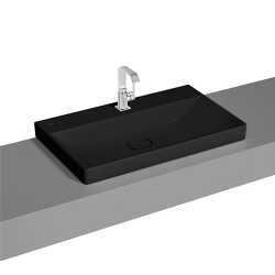 Vitra Metropole 80x47 Cm Mat Siyah Çanak Lavabo 7527B083-0937