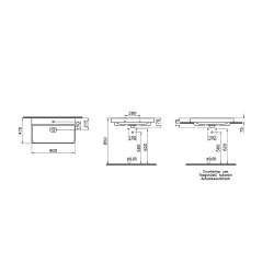 Vitra Metropole 80x47 Cm Mat Siyah Lavabo 7527B083-0041 Hemen Al