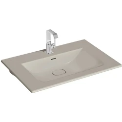 Vitra Metropole 80x53 Cm Mat Bej Etajerli Lavabo 7538B020-0001 Hemen Al