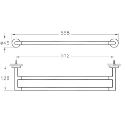 Vitra Minimax İkili Havluluk - A44794 Hemen Al