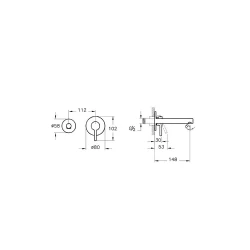 Vitra Origin 2 Rozetli Fırçalanmış Nikel Ankastre Lavabo Bataryası A4258134 Hemen Al