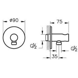 Vitra Origin Ankastre Sarı El Duşu Çıkışı - A4262525 Hemen Al