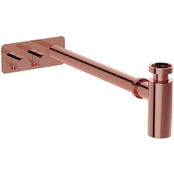Vitra Origin Asimetrik Rozetli Soft Bakır Lavabo Sifon Seti - A4515629
