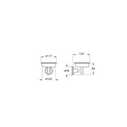 Vitra Origin Classic Siyah Duvardan Katı Sabunluk A4452036 Hemen Al