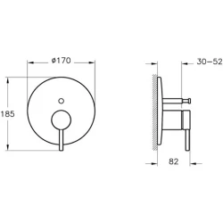 Vitra Origin Fırçalanmış Nikel Ankastre Mekanik Banyo Bataryası - A4282234 Hemen Al