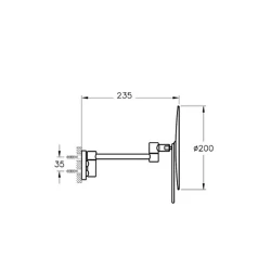 Vitra Origin Mat Siyah Duvardan Makyaj Aynası A4489536 Hemen Al