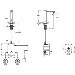 Vitra Origin Temassız Elektrikli Çift Su Girişli Soft Bakır Lavabo Bataryası - A4721329 Hemen Al