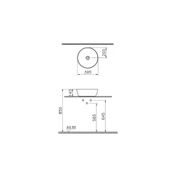 Vitra Outline 40x40 Cm Yuvarlak Mat Beyaz Çanak Lavabo 5992B401-0016 Hemen Al