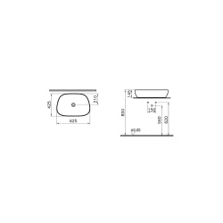 Vitra Outline 60x41 Cm Çanak Lavabo 5993B403-0016 Hemen Al