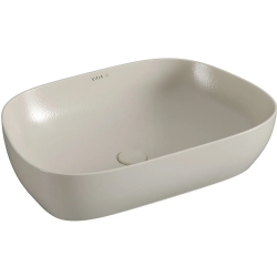 Vitra Outline Recycled 63x42 Cm Tv Şekilli Mat Bej Çanak Lavabo - 7993B066-0016