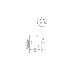 Vitra Plural 45x40 Cm Üçgen Mat Beyaz Çanak Lavabo 7812B401-0016 Hemen Al