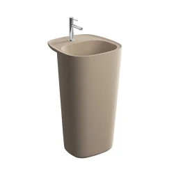 Vitra Plural 50x53 Cm Mat Kil Beji Monoblok Lavabo 7814B474-0041 Hemen Al