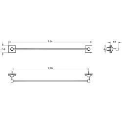 Vitra Root 60 Cm Mat Siyah Havluluk - A4481036 Hemen Al