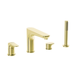 Vitra Root Round 4 Delikli Soft Altın Küvet Bataryası A4274374