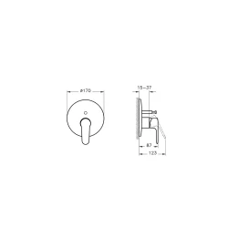 Vitra Root Round Ankastre Banyo Bataryası A42830 Hemen Al