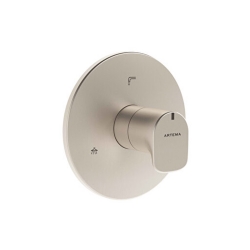 Vitra Root Round Ankastre Fırçalanmış Nikel Termostatik Banyo Bataryası A4337834