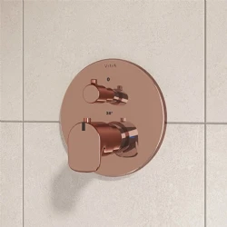 Vitra Root Round Soft Bakır Ankastre Termostatik Banyo Bataryası A4334829 Hemen Al