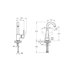 Vitra Root Round Döner Borulu Lavabo Bataryası A42754 Hemen Al