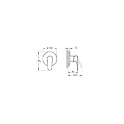 Vitra Root Round Fırçalanmış Nikel Ankastre Duş Bataryası A4272834 Hemen Al