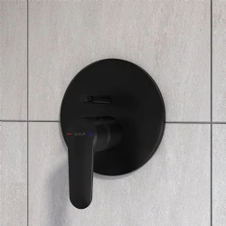 Vitra Root Round Mat Siyah Ankastre Banyo Bataryası A4283036 Hemen Al