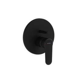 Vitra Root Round Mat Siyah Ankastre Banyo Bataryası A4283036
