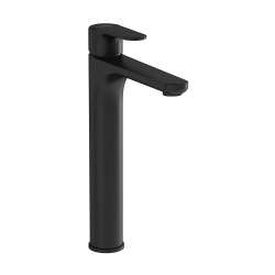 Vitra Root Round Mat Siyah Yüksek Lavabo Bataryası A4270736
