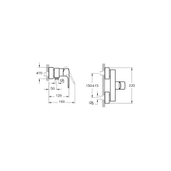 Vitra Root Square Temassız Çift Su Girişli Pilli Lavabo Bataryası A47126 Hemen Al