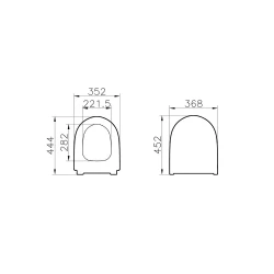 Vitra Sento Slim Yavaş Kapanan Klozet Kapağı 130-003R009 Hemen Al