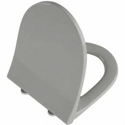 Vitra Sento Slim Yavaş Kapanır Mat Taş Gri Klozet Kapağı - 130-476R009