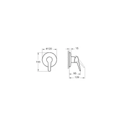 Vitra Solid S Ankastre Duş Bataryası A42447 Hemen Al
