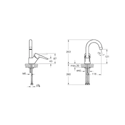 Vitra Solid S Döner Borulu Lavabo Bataryası A42442 Hemen Al