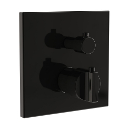 Vitra Suit V-Box Sıva Üstü Parlak Siyah Ankastre Duş Bataryası A4287339