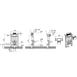 Vitra Unity 82 Cm 3/6 L Asma Klozetler İçin Alçıpan Uygulama Gömme Rezervuar 761-5805-01 Hemen Al