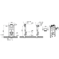 Vitra Unity 98 Cm 3/6 L Asma Klozetler İçin Alçıpan Uygulama Gömme Rezervuar 761-5825-01 Hemen Al