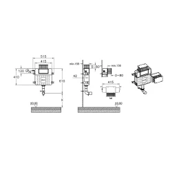 Vitra Unity 98 Cm 3/6 L Duvara Tam Dayalı Klozetler İçin Çerçevesiz Gömme Rezervuar 761-1745-01 Hemen Al