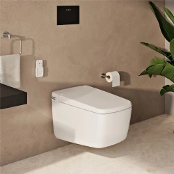 Vitra V-Care Prime Rim-ex Kanalsız Akıllı Asma Klozet Takımı - 7231B403-6216 Hemen Al