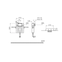 Vitra V12 12 Cm 2,5/4 Lt Duvara Tam Dayalı Tek Klozet ve Çocuk Klozetleri İçin Gömme Rezervuar 762-1740-02 Hemen Al