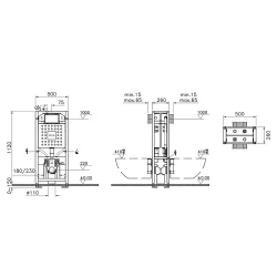 Vitra V12 3/6 L Asma Klozetler İçin Duvar İçi Gömme Rezervuar 762-5850-01 Hemen Al