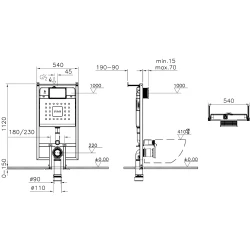 Vitra V8 3/6 L Gömme Rezervuar - 738-5811-01 Hemen Al