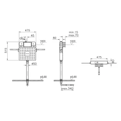 Vitra V8 3/6 L Helataşları İçin Gömme Rezervuar 768-1700-01 Hemen Al